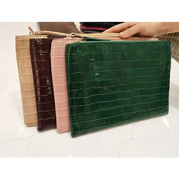NIGEDU Stylish Crocodile Clutch for Women Evening Out