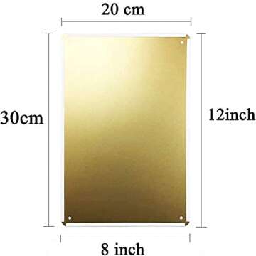 Graman Metal Vintage Tin Sign Be Kind to Your Mind, Land Lady Gift, Floral Woman Gift for Plant Lovers Funny Retro Wall Art Sign 8X 12inch