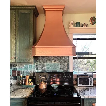 Elegant 30" Copper Range Hood with Powerful Airflow