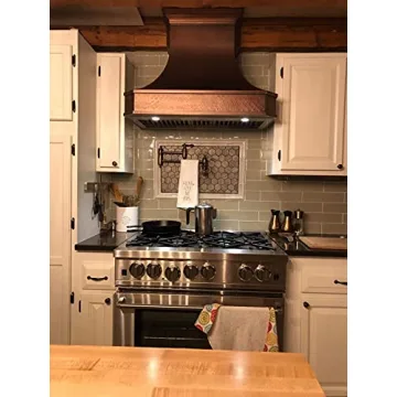 Elegant 30" Copper Range Hood with Powerful Airflow