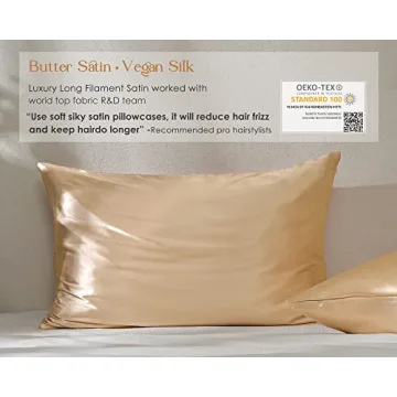 YANIBEST Satin Pillowcase Set Hair Skin Care King Size