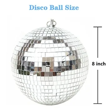 8-Inch Mirror Disco Ball for Home Party Weddings