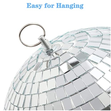 8-Inch Mirror Disco Ball for Home Party Weddings