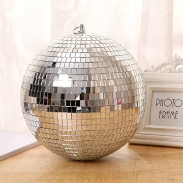 8-Inch Mirror Disco Ball for Home Party Weddings