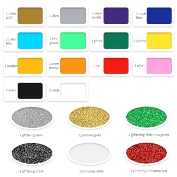 SGHUO Heat Transfer Vinyl 22 Pack - Assorted & Glitter Sheets