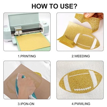 SGHUO Heat Transfer Vinyl 22 Pack - Assorted & Glitter Sheets