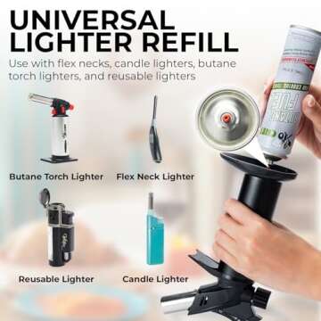 Jo Chef Butane Fuel Refill for Kitchen Torch and Lighter