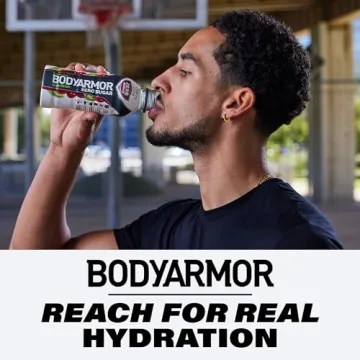 BODYARMOR ZERO Sugar Cherry Lime, Sugar Free Sports Drink - Low-Calorie Hydration - Natural Flavors with Potassium Packed Electrolytes, Antioxidants, and B-vitamins, 16 fl oz (pack of 12)