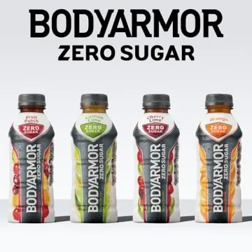 BODYARMOR ZERO Sugar Cherry Lime, Sugar Free Sports Drink - Low-Calorie Hydration - Natural Flavors with Potassium Packed Electrolytes, Antioxidants, and B-vitamins, 16 fl oz (pack of 12)