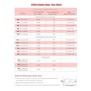 Stelle Girls Ballet Shoes Boys Toddler Soft Leather Dance Slippers for Toddler/Little Kid/Big Kid(Bl...