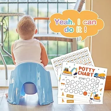 Excavator Potty Training Chart with Stickers for Kids