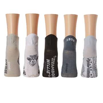 Disney Womens 100 Years Of Wonder Mickey Mouse 5 Pack No Show Casual Sock, Grey Multi, 9-11 US