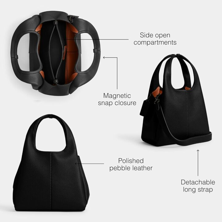 Coach Lana Pebble Leather Shoulder Bag for Women