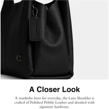 Coach Lana Pebble Leather Shoulder Bag for Women