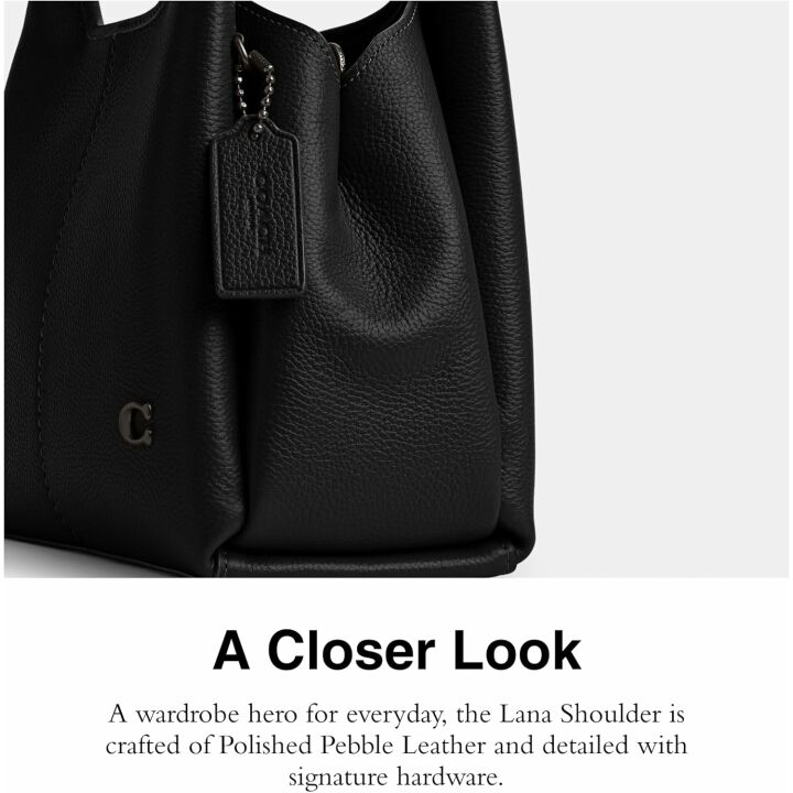 Coach Lana Pebble Leather Shoulder Bag for Women