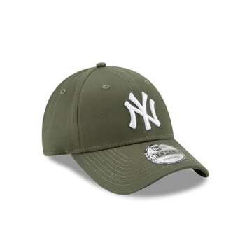 New Era Men One Size 9Forty New York Cap, Olive-NY Yankees