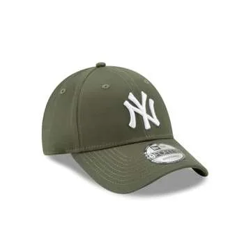 New Era Men One Size 9Forty New York Cap, Olive-NY Yankees