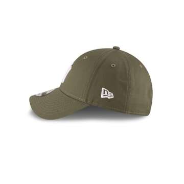 New Era Men One Size 9Forty New York Cap, Olive-NY Yankees