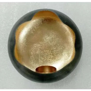 NativeSkins Solara Metal Wall Sconce Candle Holder - Set of Two - Wall Candle Sconces Holders in Modern Graphite Grey Gold Interior Hanging Candelabra Decor