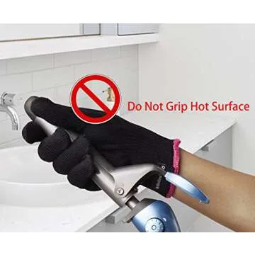 Kiloline Professional Heat Resistant Glove for Hair Styling Heat Blocking for Curling, Flat Iron and Curling Wand