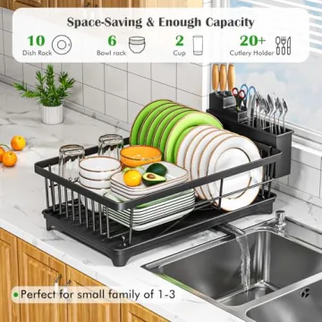 Compact Kmiectse Dish Drying Rack for All Kitchen Needs