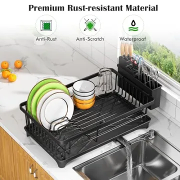 Compact Kmiectse Dish Drying Rack for All Kitchen Needs