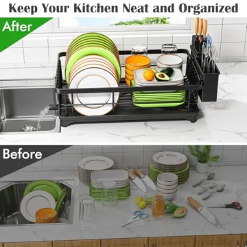 Compact Kmiectse Dish Drying Rack for All Kitchen Needs