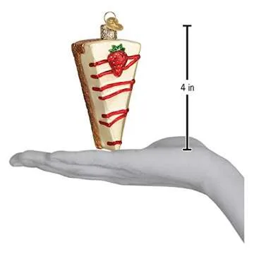 Old World Christmas Cheesecake Glass Blown Ornaments for Christmas Tree