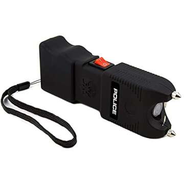 POLICE Stun Gun TW10 Heavy Duty with Flashlight & Alarm