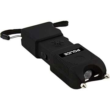 POLICE Stun Gun TW10 Heavy Duty with Flashlight & Alarm