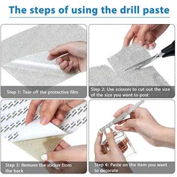 36000 Bling Rhinestones Stickers for DIY Decoration Craft