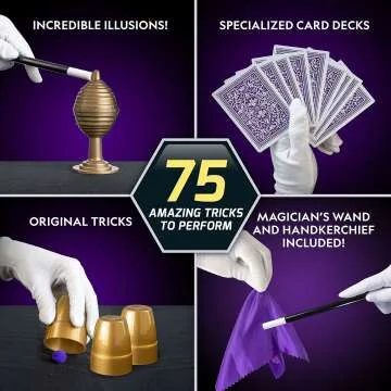 NATIONAL GEOGRAPHIC Mega Magic Set for Kids - 75+ Tricks