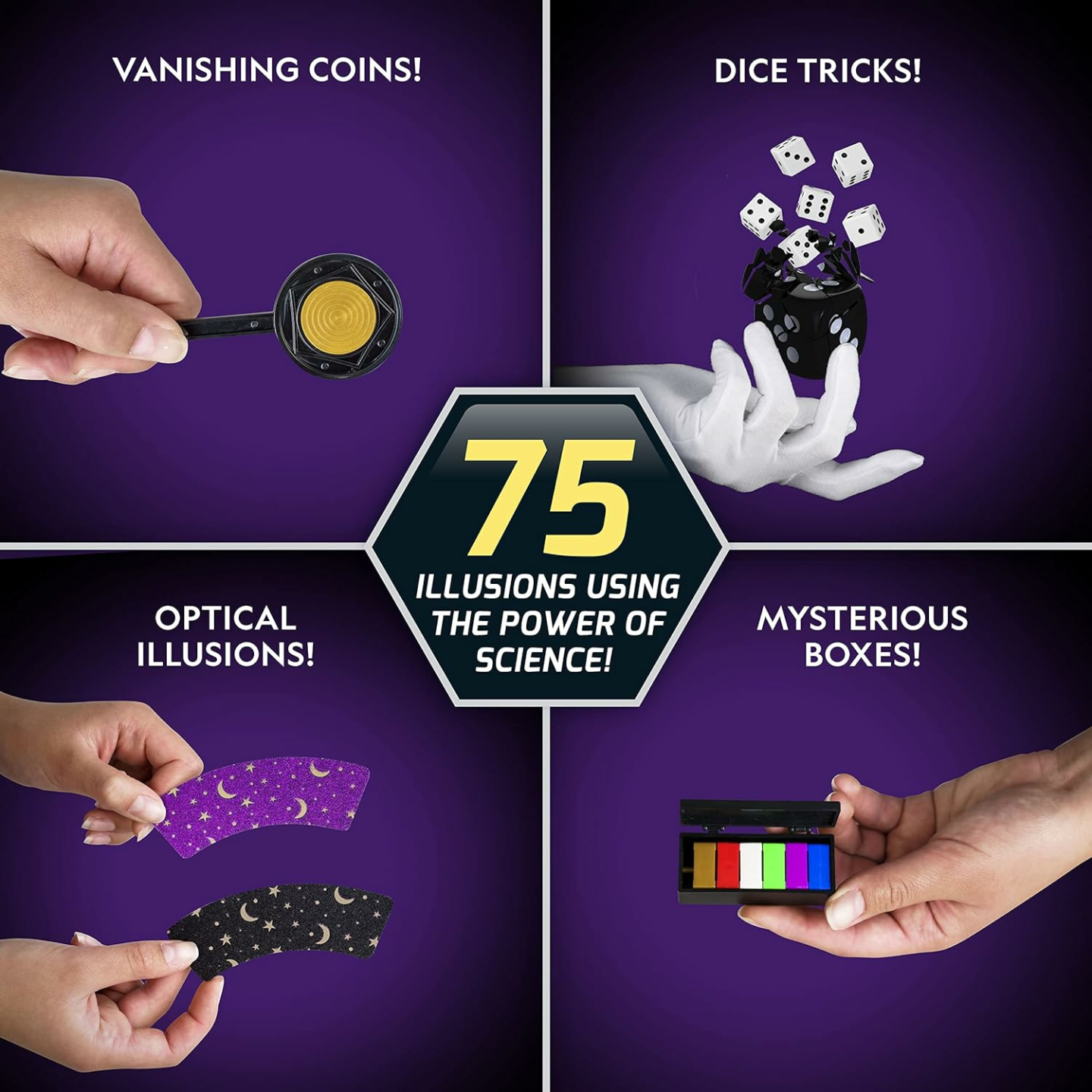 NATIONAL GEOGRAPHIC Mega Magic Set for Kids - 75+ Tricks