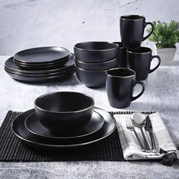 Elegant Gibson Rockaway Dinnerware Set with Gold Trim