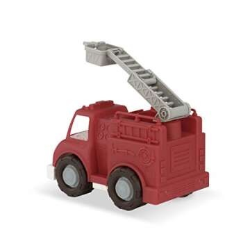 Battat Eco-Friendly 3-Piece Toy Truck Set for Toddlers
