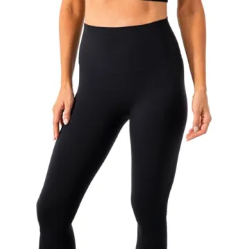 Lavento Women's All Day Soft Yoga Leggings 23"/ 25"/ 28" - No Front Seam Workout Active Legging for Woman