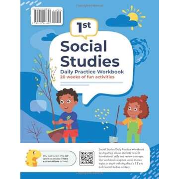 1st Grade Social Studies: Daily Practice Workbook | 20 Weeks of Fun Activities | History | Civic and...