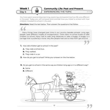1st Grade Social Studies: Daily Practice Workbook | 20 Weeks of Fun Activities | History | Civic and Government | Geography | Economics | + Video ... Each Question (Social Studies by ArgoPrep)