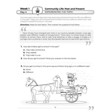 1st Grade Social Studies: Daily Practice Workbook | 20 Weeks of Fun Activities | History | Civic and Government | Geography | Economics | + Video ... Each Question (Social Studies by ArgoPrep)