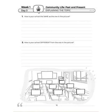 1st Grade Social Studies: Daily Practice Workbook | 20 Weeks of Fun Activities | History | Civic and Government | Geography | Economics | + Video ... Each Question (Social Studies by ArgoPrep)