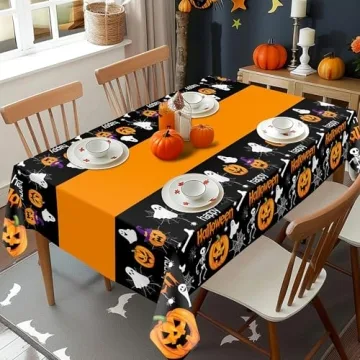 Halloween Tablecloths for Spooky Party Decor - 2 Pack