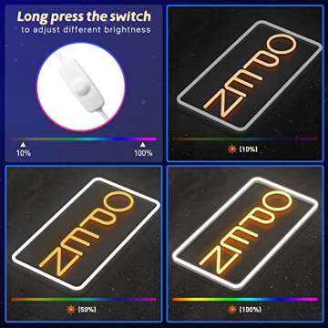 Sugarneon LED Neon Open Sign, 16.5x 9 Open Sign for Business, Powered by USB with ONOFF Switch, Adjustable Brightness Neon Lights for Party Bar Salon Coffee Stores Hotel Wall Decor Neon Light Sign