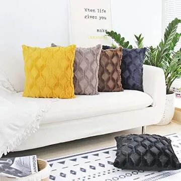 JOJUSIS Plush Velvet Throw Pillow Covers for Luxury Decor