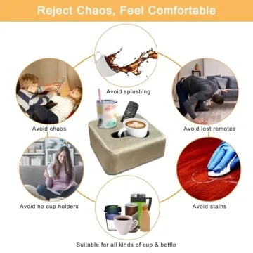 Nisdoing Couch Cup Holder - Convenient Drink Storage Solution
