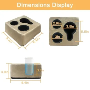 Nisdoing Couch Cup Holder - Convenient Drink Storage Solution