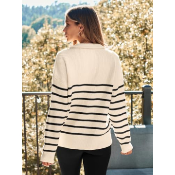 Trendy LILLUSORY Quarter Zip Oversized Sweater