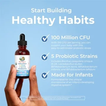 Organic Infant Probiotic Drops for Baby Health Essentials