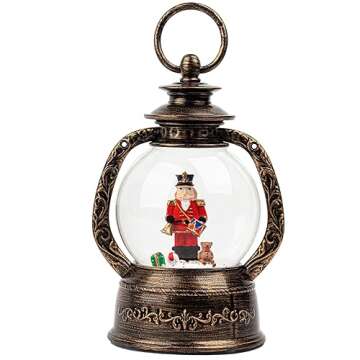 12 Inch Musical Snow Globe Lantern