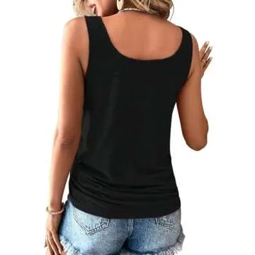 Comfortable Womens Tank Tops, 2 Pack for Summer Wear