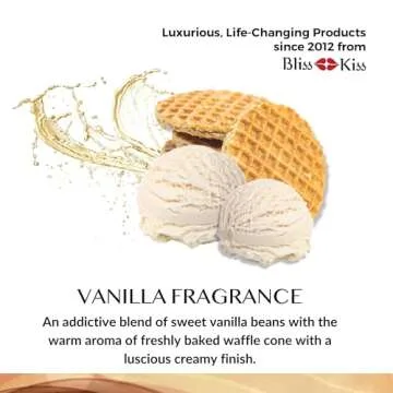 Bliss Kiss | 4 Vanilla Fragrance Nail Oil Cuticle Pens w/Vitamin E & Jojoba⏤Nail Strengthener Nail Growth Serum for Brittle Peeling Breaking Thin Nails